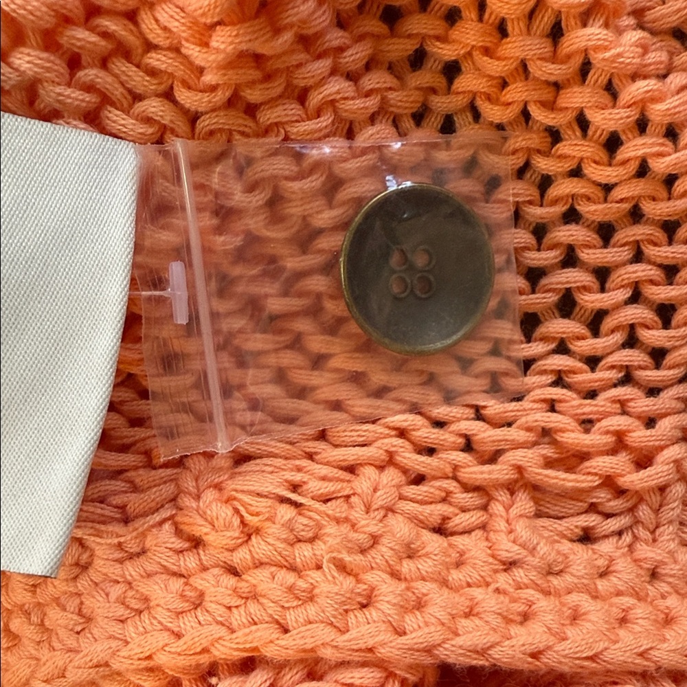Simply Noelle Peach Sweater Crop Cardigan, Small, NWOT - Picture 6 of 9